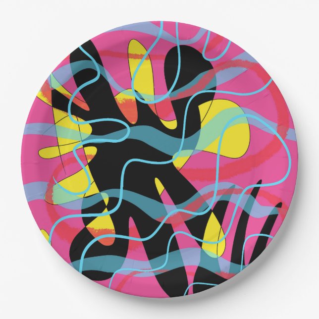 AlienBZZ Pappteller (Vorderseite)