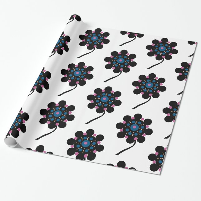 Aliene Blüten  Geschenkpapier (Ungerollt)