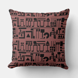 Aliene Hieroglyphen Kissen