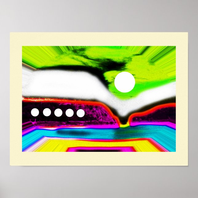 Aliene Landschaft Poster (Vorne)
