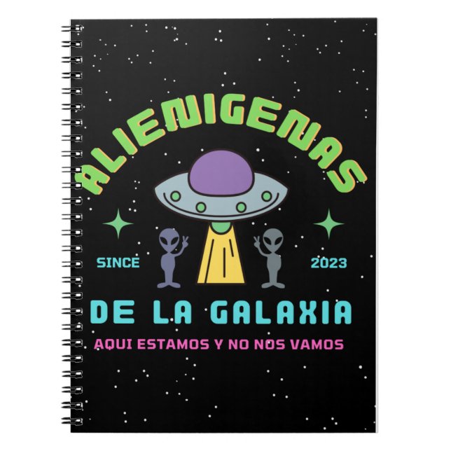 Alienigenas de la galaxia notizblock (Vorderseite)