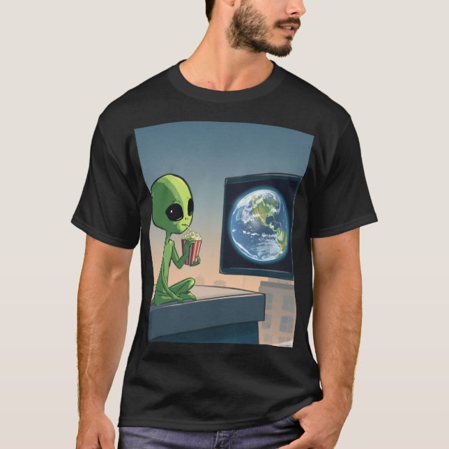 Alieninvasion  T-Shirt (Vorderseite)