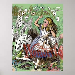 Alienkarten Wunderland Haskaninchen Poster