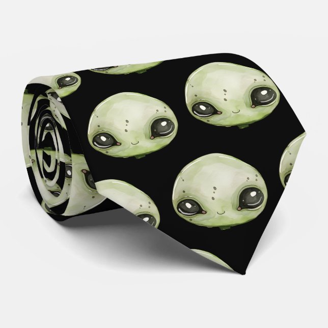 Alienkopf Krawatte (Gerollt)