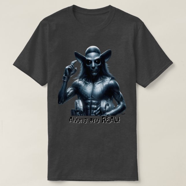 Aliens are REAL! T-Shirt (Design vorne)