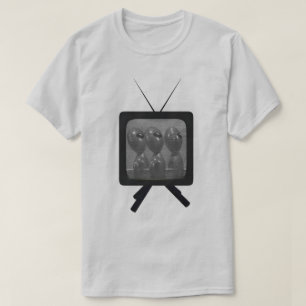 Aliens auf TV T-Shirt