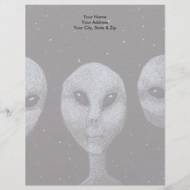 Aliens Briefkopf (Vorderseite)