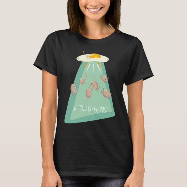 Aliens Eggs Ship  Alien Saying  for Kids Youth T-Shirt (Vorderseite)