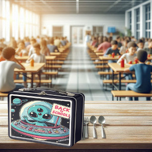 Aliens erster Schultag Metall Brotdose