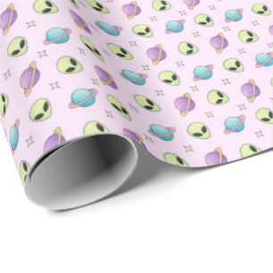 Aliens Geschenkpapier