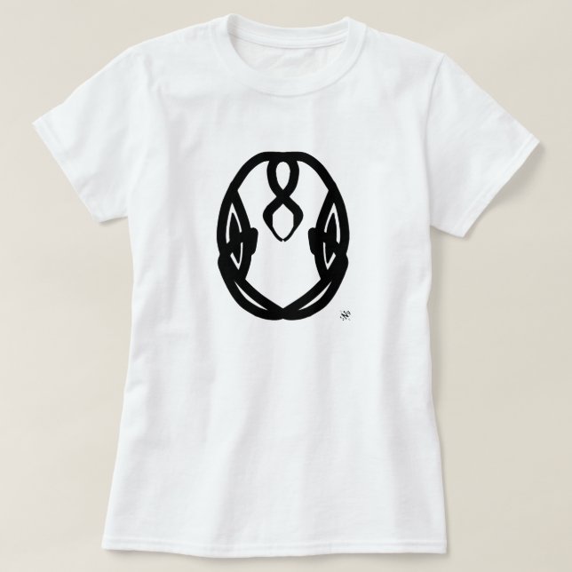 Aliens Gesicht T-Shirt (Design vorne)