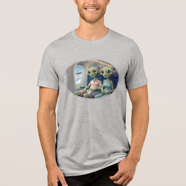 Aliens in der ersten Klasse Tri-Blend Shirt (Vorderseite)
