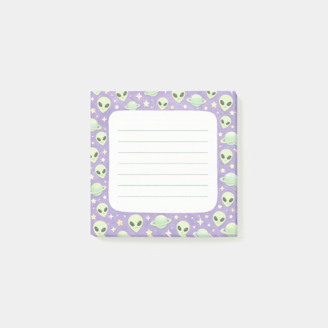 Aliens Post-it Klebezettel (Vorderseite)