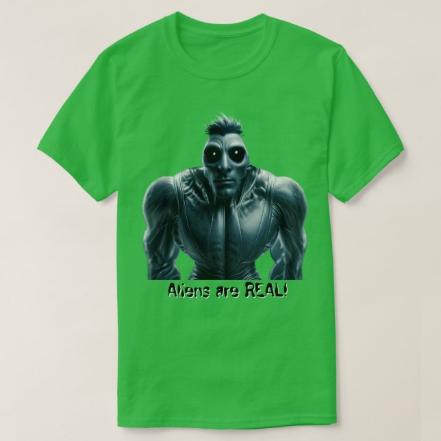 Aliens sind REAL! T-Shirt (Design vorne)