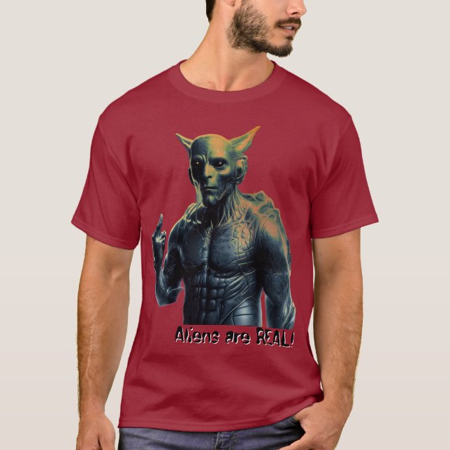 Aliens sind WIRKLICH! T-Shirt (Vorderseite)