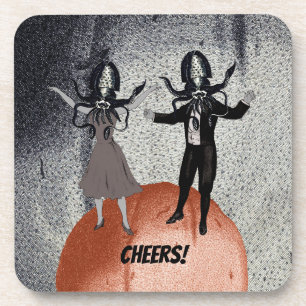 Aliens Tanzfeier Getränkeuntersetzer