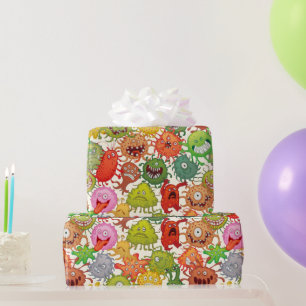 Aliens und Monster Geschenkpapier