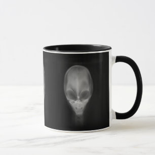 Alienschädel-Röntgenbild Tasse
