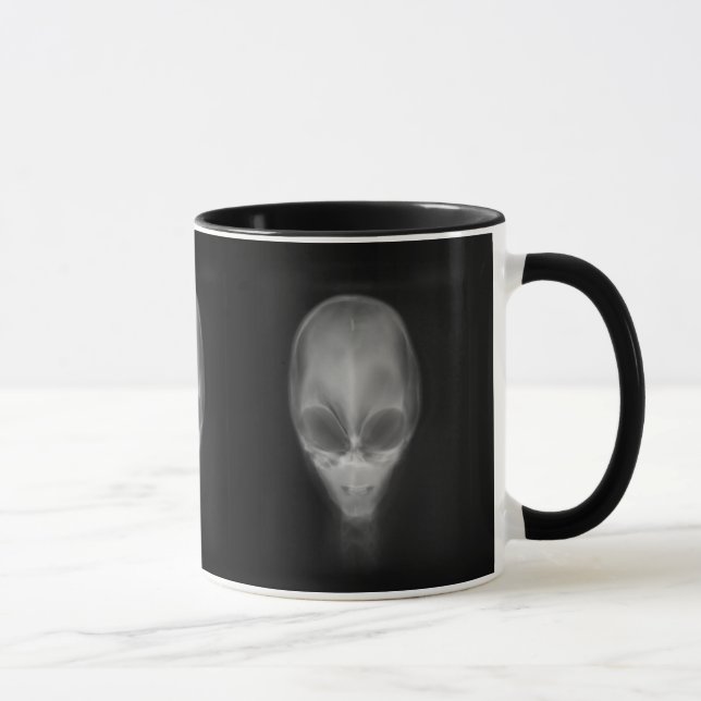 Alienschädel-Röntgenbild Tasse (Rechts)