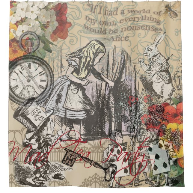 Alienunsense-Vorhang Duschvorhang (Vorderseite)