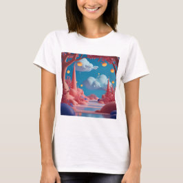 Alienwelt in Rosa T-Shirt