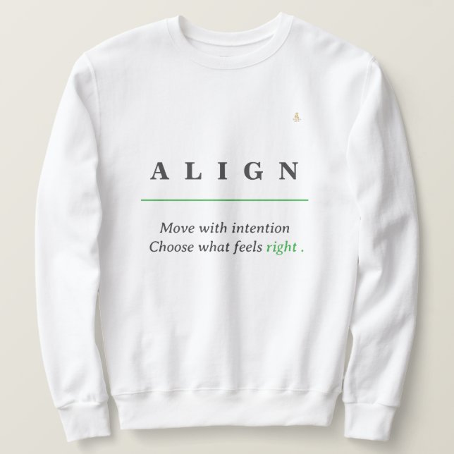 ALIGN Minimal T-Shirt | KaliraArts Sweatshirt (Design vorne)