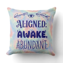 Aligned Awake Abundant Esoteric Throw Kissen