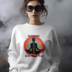 "Alignment Body Mind Soul" Chakra Meditation & Yog Sweatshirt