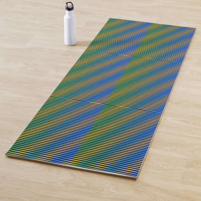 Alignment Energy | Abstrakt Lines Yoga Mat Yogamatte (Beispiel)
