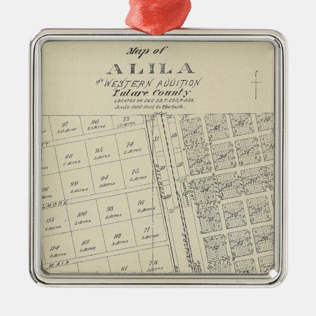 Alila Ornament Aus Metall (Vorne)