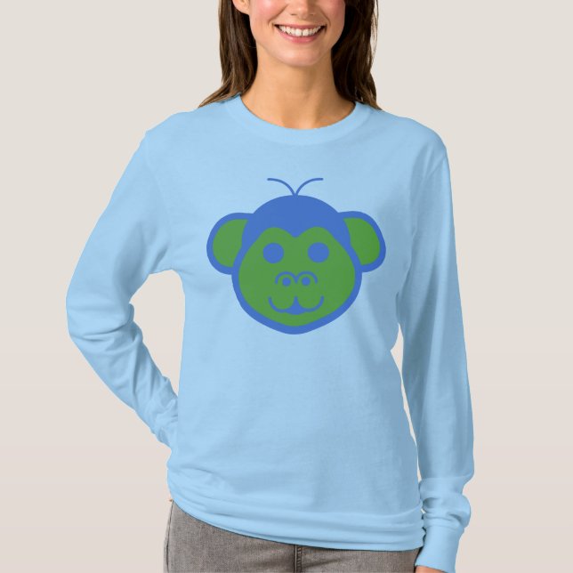 Alimon (Alien Monkey) Basic Long Sleeve T - Shirt (Vorderseite)