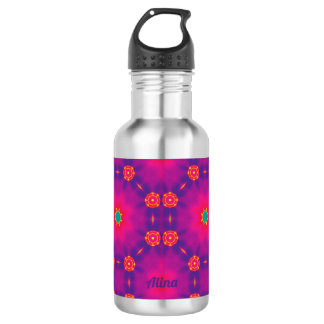 ALINA ~ Pink Blue Lila Green Edelstahlflasche
