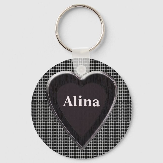 Alina Stole My Heart Keychain von 369 Mein Name Schlüsselanhänger (Vorderseite)