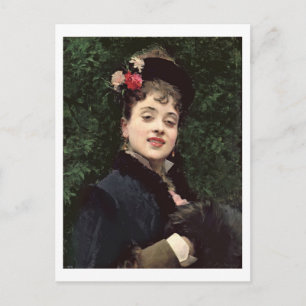 Aline Masson, das Künstlermodell (Öl auf Tafel) Postkarte