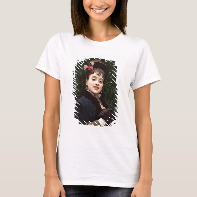 Aline Masson, das Künstlermodell (Öl auf Tafel) T-Shirt (Vorderseite)