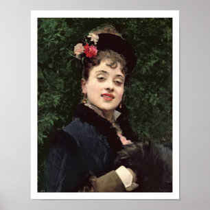 Aline Masson, das Modell des Künstlers (Öl auf Poster