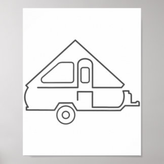 Aliner Trailer A-Frame Camper Poster