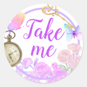 Alisa in Onederland Classic Round Sticker