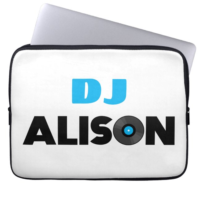 Alison DJ Laptopschutzhülle (Vorderseite)