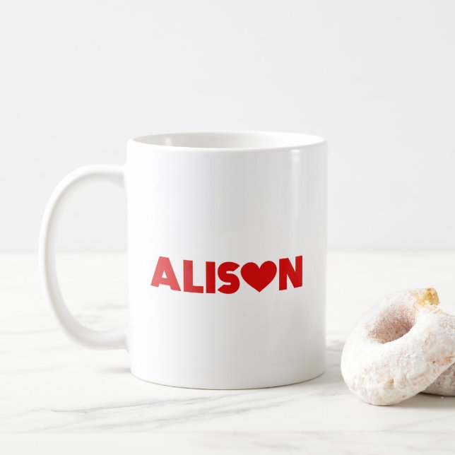 Alison Liebe Kaffeetasse (Mit Donut)