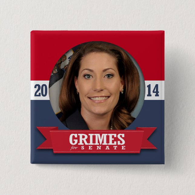 ALISON LUNDERGAN-GRIMES-KAMPAGNE BUTTON (Vorderseite)