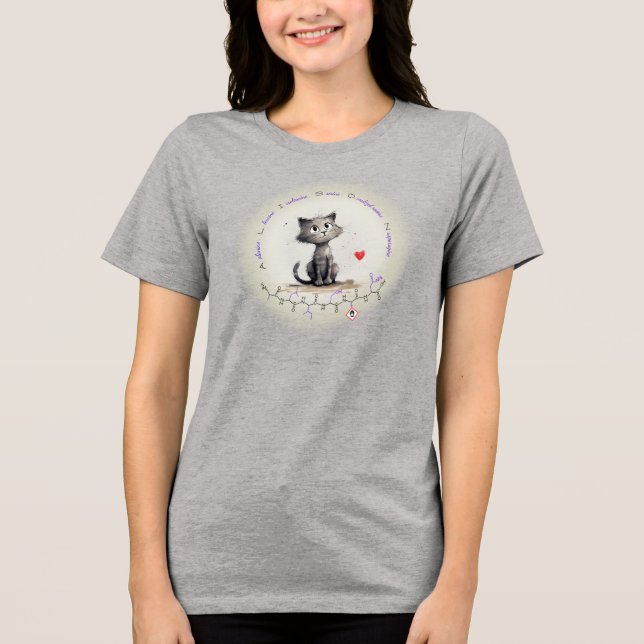ALISON peptide - cat 2, custom text Tri-Blend Shir Tri-Blend Shirt (Vorderseite)
