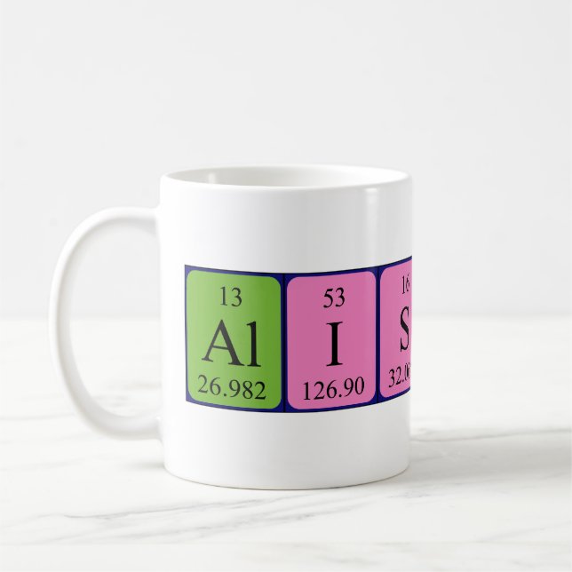 Alisson Periodenname Tasse (Links)