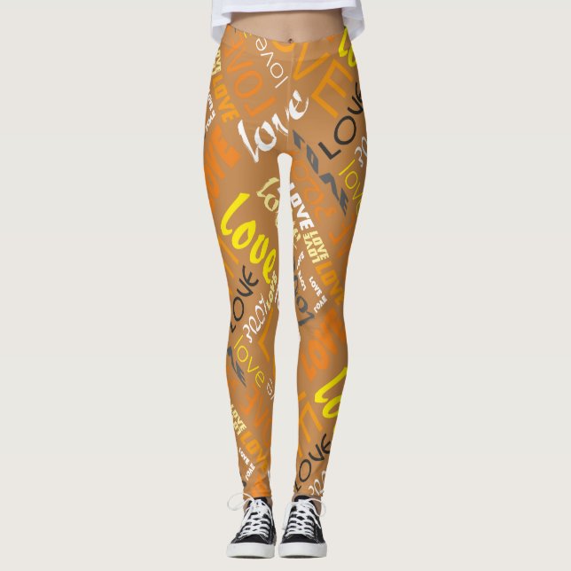 Alive Orange Gallery Leggings (Vorderseite)