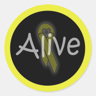 alivesticker runder aufkleber