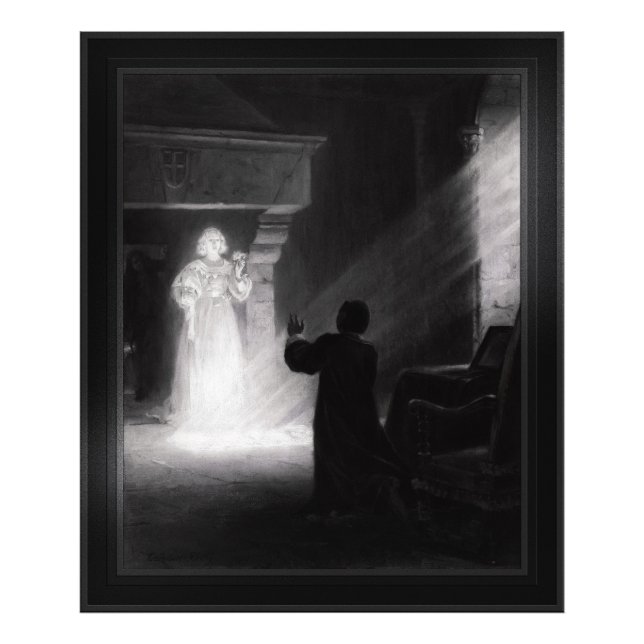 Alix Apparaissant Au Masque von Tony Robert-Fleury Fotodruck (Vorne)