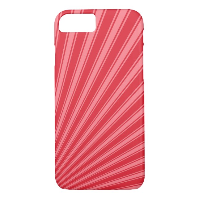 Alizarin crimson Color Stripe Funky Muster Case-Mate iPhone Hülle (Rückseite)
