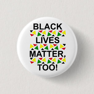 ALKEBULAN - BLM AUCH! STAMM (Schwarze Buchstaben) Button