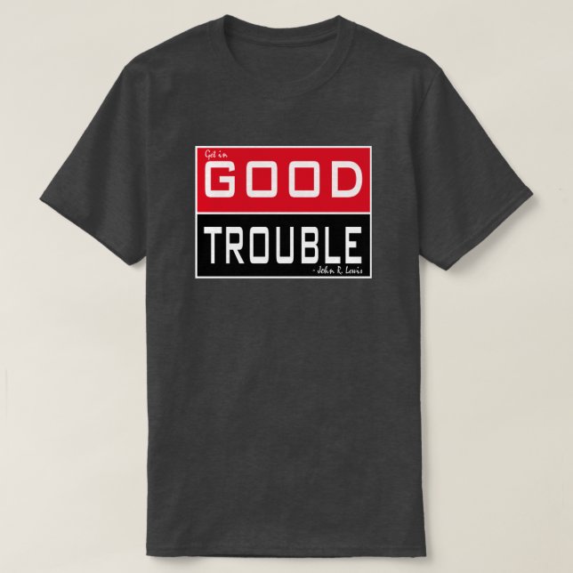 ALKEBULAN - GUTE TROUBLE (rot & schwarz) T-Shirt (Design vorne)