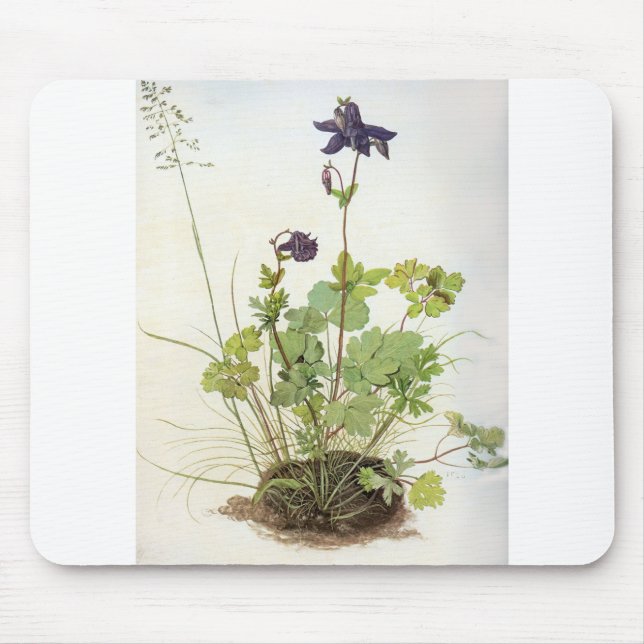 Alkelei-Blume - Albrecht Durer - c1500 Mousepad (Vorne)